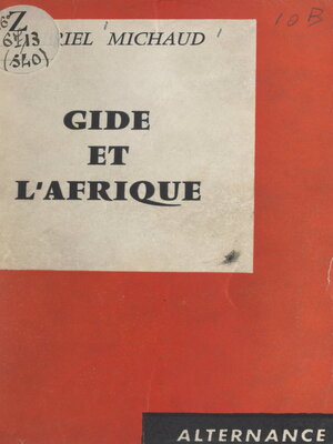 cover image of Gide et l'Afrique